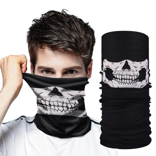 Motorcu Boyunluk Baf Buff Bandana 25x48 cm Model 7 ürün görseli 1
