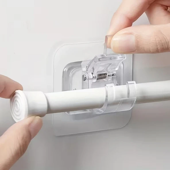 Çok Amaçlı Kıskaçlı Yapışkanlı Kablo ve Mop Tutucu ürün görseli 1