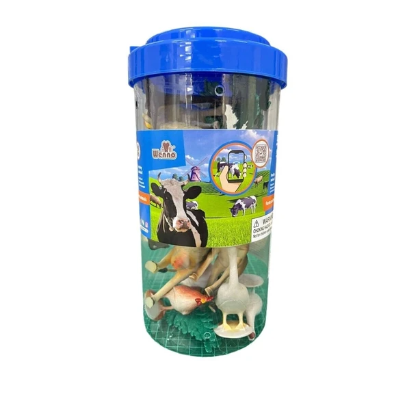 SH-6433 13PCS ÇİFTLİK HAYVANLARI 2LİTRE - Resim 3