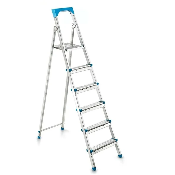 Merdiven 5+1 Basamaklı Metal Merdiven 125cm 120kg ürün görseli 1