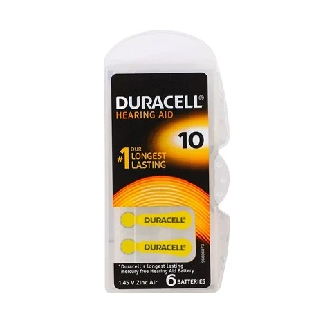 Duracell 10 Numara İşitme Cihazı Pili 6'lı Paket ürün görseli 1