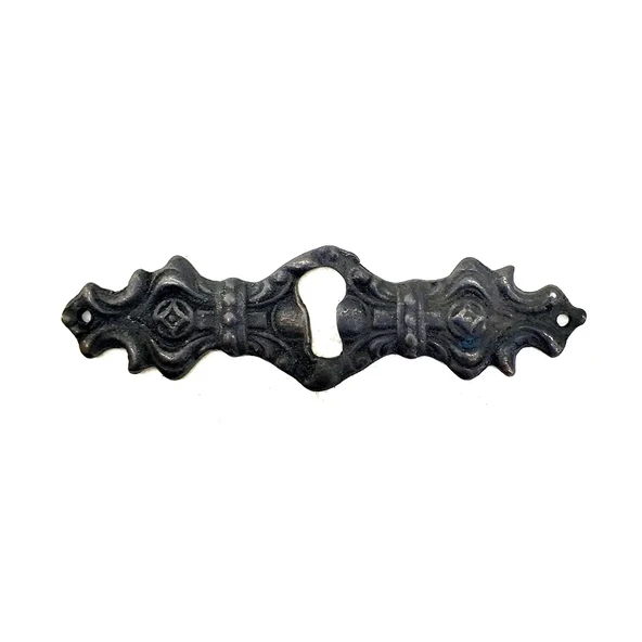 Antika Tarz Dekoratif Pirinç Anahtar Ağızlığı -  28x104mm, Oksit ürün görseli 1
