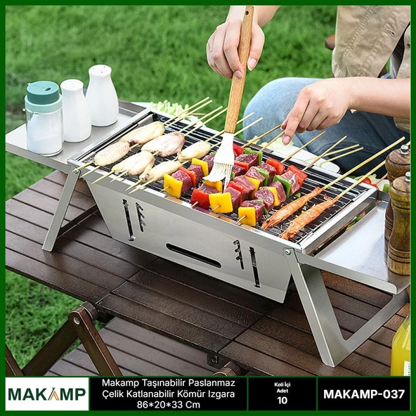 Makamp Taşınabilir Çelik Izgara 037 ürün görseli 1