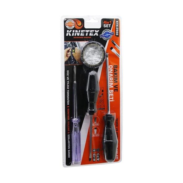 4pcs Tornavida Çok Amaçlı Set Düz Yıldız Tornavida Kontrol Kalem Elektrik Bant ürün görseli 1