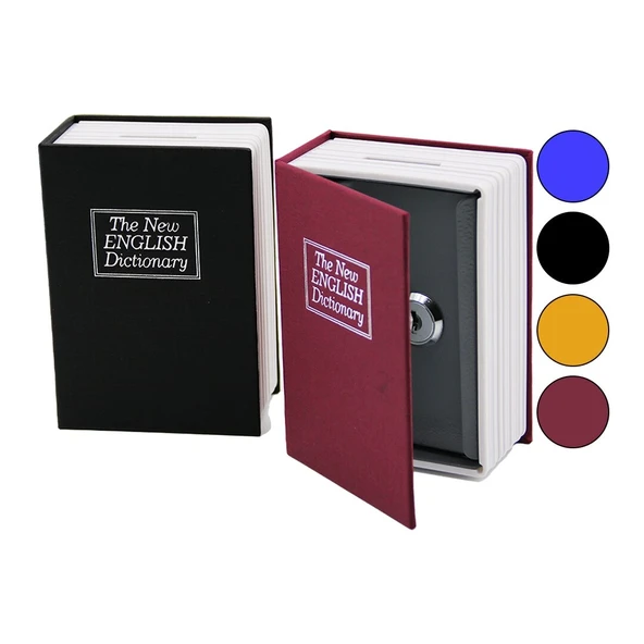Kumbara Homesafe Booksafe Büyük 180x115x55mm Kitap Modeli Kilitli Kasa Kumbara ürün görseli 1