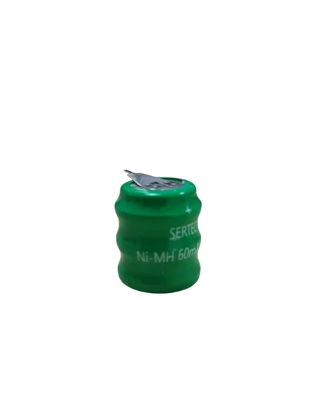 Sertec - 3.6v 3s1p 60 Mah 2 Pin Nı-mh Buton Pil ürün görseli 1