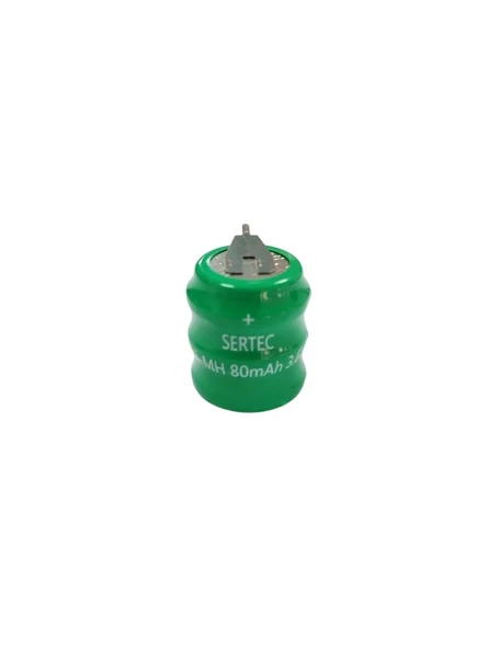 Sertec - 3.6v 3s1p 80 Mah 2 Pin Nı-mh Buton Pil ürün görseli 1