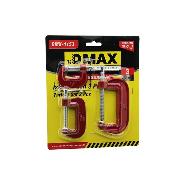 3pcs Mini İşkence Mengene Seti Çelik Karbon 25-50-75mm ürün görseli 1