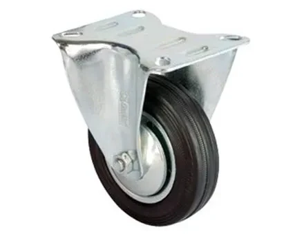 Servis Tekeri - Tablalı Siyah Sabit - Çap 150 Mm ürün görseli 1