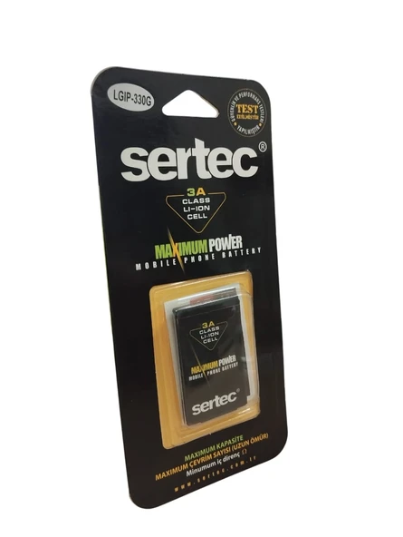 Sertec - Lg Km380 / Kt520 / Lgıp-330g Uyumlu Batarya ürün görseli 1