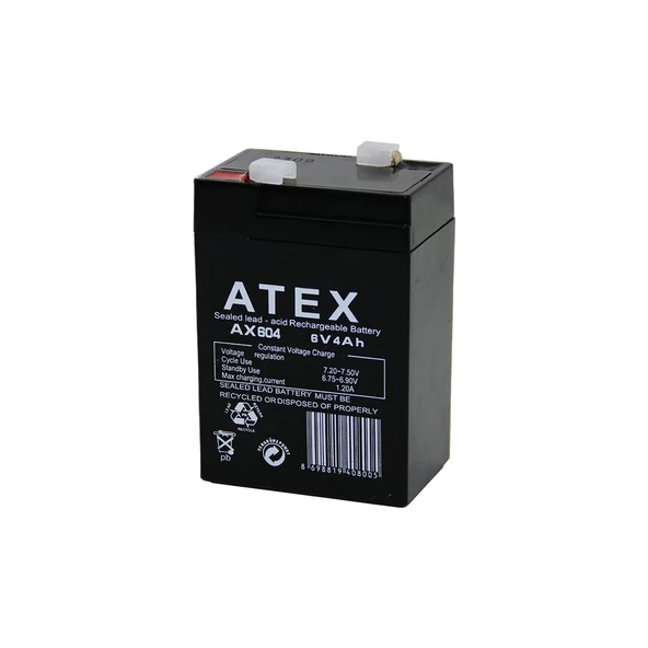 Akü Kalın Kuru Akü 6v-4ah Amper 70x48x101mm ürün görseli 1