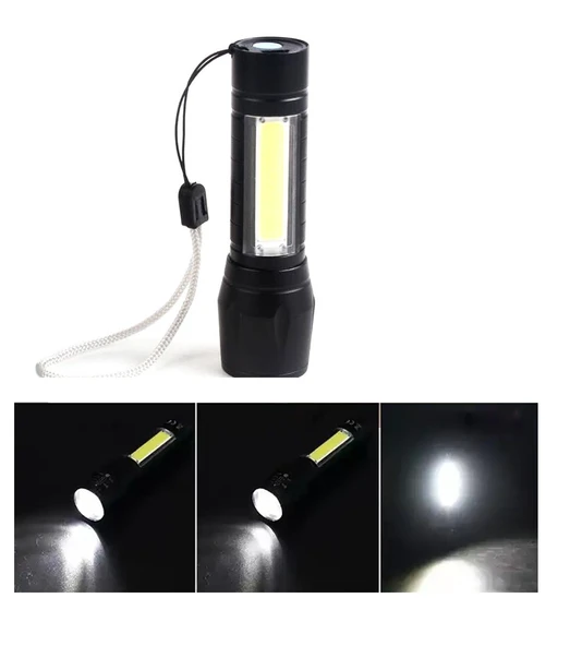 Mini Çok Güçlü Şarjli El Feneri Xpe-cob Led Wt-030 ürün görseli 1