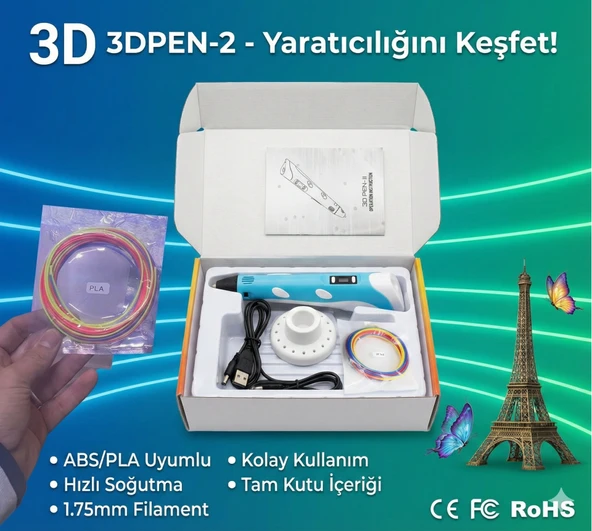 Üç Boyutlu Yazıcı 3d Kalem Pen Printer - Resim 5
