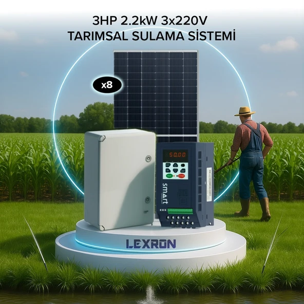 Urla Solar 3HP 2.2kW (3X220V) TARIMSAL SULAMA SİSTEMİ MONOFAZE ürün görseli 1