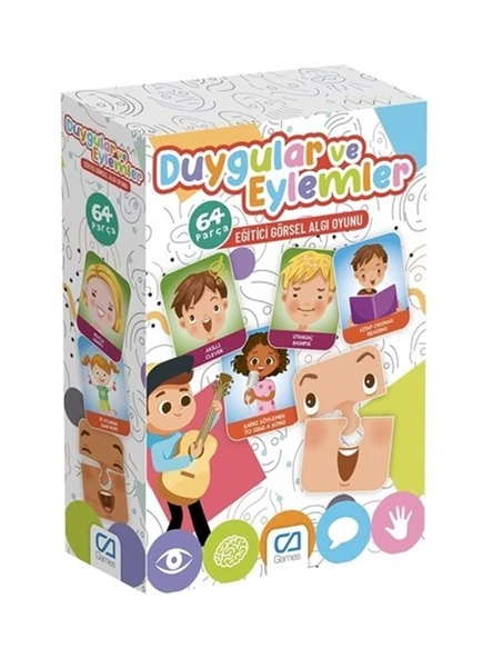 Games Duygular ve Eylemler Eğitici Görsel Algı Oyunu 64 Parça ürün görseli 1