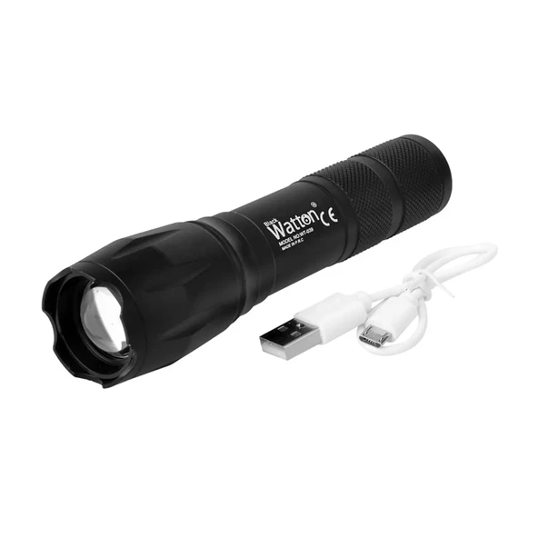 Uzun Menzilli El Feneri Powerbank Özellikli Şarjlı Güçlü LED Aydınlatma WT-039 ürün görseli 1