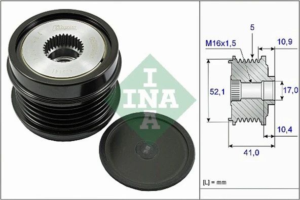 Mercedes Alternatör Kasnagı - Alternatör Kasnagı - İna 535 0272 10 ürün görseli 1