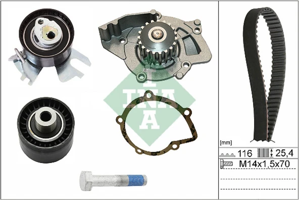 Ford Triger Seti - Devirdaımlı /3m5q 8a615 Ba - İna 530 0449 30 ürün görseli 1
