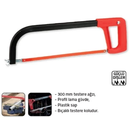 Tomax Demir Testere Kolu 300mm Ağızlı ürün görseli 1