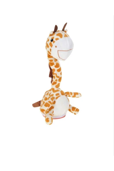 Sevimli Peluş Konuşan Zürafa 40 cm Uyku ve Oyun Arkadaşı ürün görseli 1