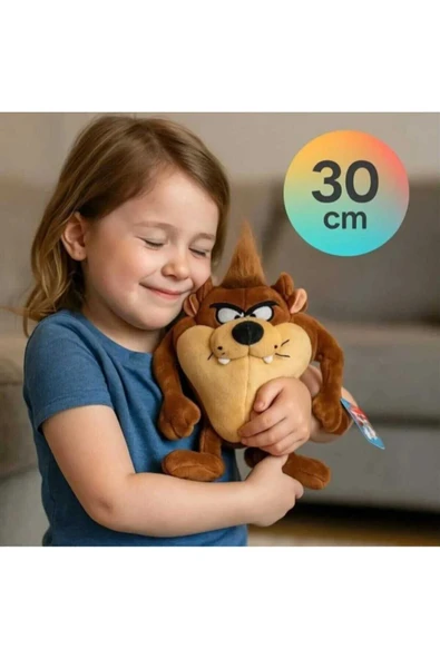 Sevimli Peluş Tazmanya 30 cm Uyku Arkadaşı ürün görseli 1