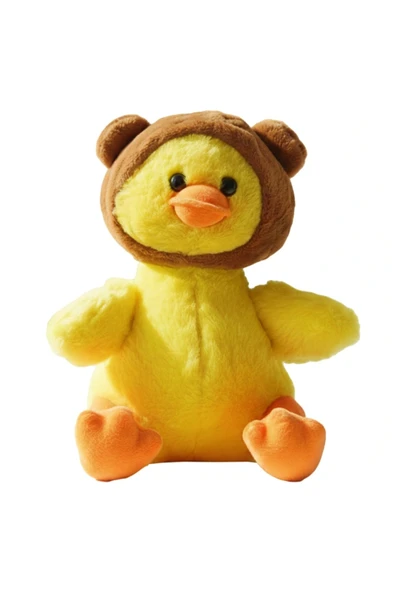 Sevimli Şapkalı Peluş Ördek 30 cm Oyuncak Uyku Arkadaşım ürün görseli 1