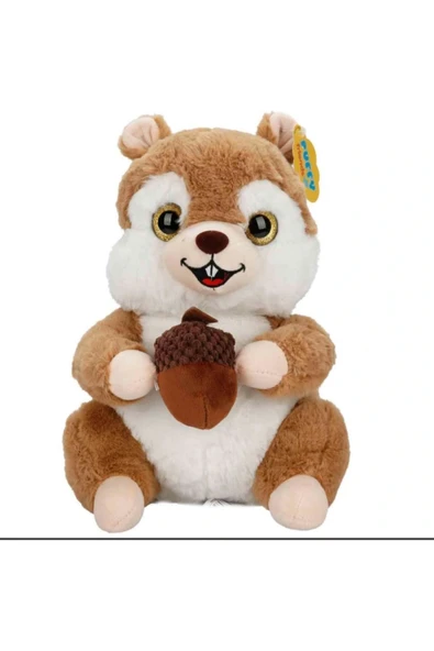Sevimli Peluş Sincap 30 cm Oyuncak Uyku Arkadaşım ürün görseli 1