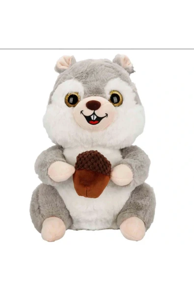 Sevimli Peluş Sincap 30 cm Oyuncak Uyku Arkadaşım ürün görseli 1