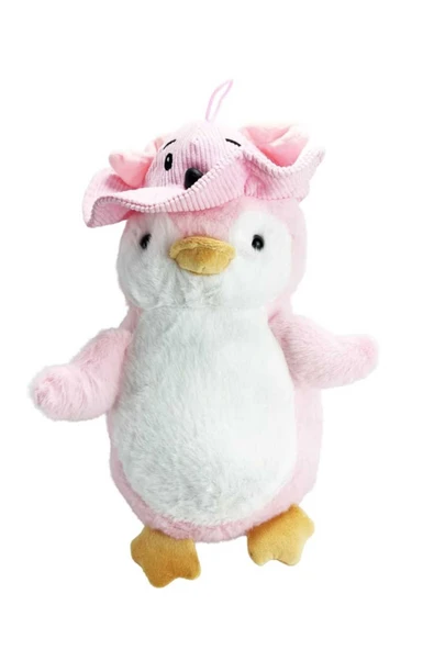 Sevimli Şapkalı Peluş Penguen 35 cm Oyun Ve Uyku Arkadaşı - Resim 2