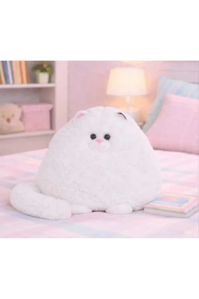 Sevimli Peluş Obez Kedi - Yumuşak Tombul Kedi Sevimli Hediyelik 40 cm ürün görseli 1