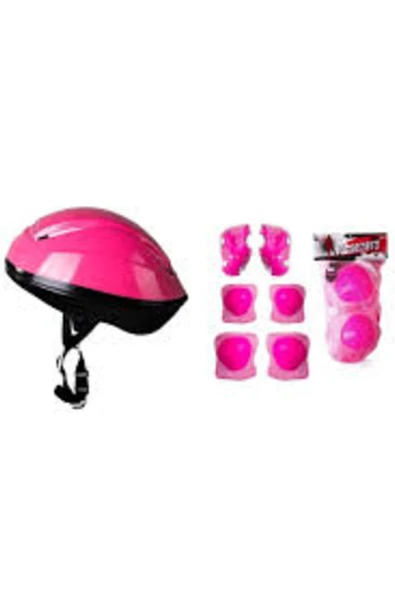 Çocuk Kask Dizlik Dirseklik Eldiven Koruyucu Set 7 Parça ürün görseli 1