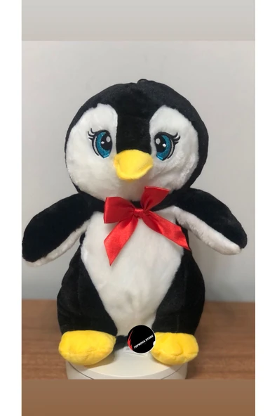Sevimli Penguen Peluş Oyuncak 35 Cm Büyük Boy Hediyelik Uyku Arkadaşı ürün görseli 1