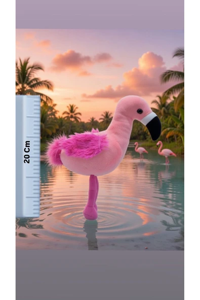 Sevimli Flamingo Peluş Oyuncak Hediyelik Uyku Arkadaşı Minik Boy 20 Cm ürün görseli 1