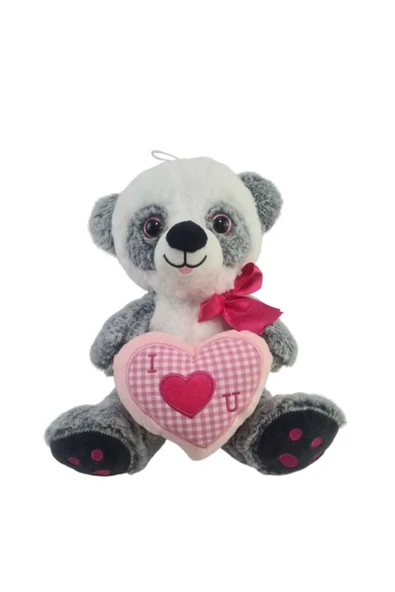 Sevimli Kalpli Peluş Panda 30 cm Uyku ve Oyun Arkadaşı ürün görseli 1