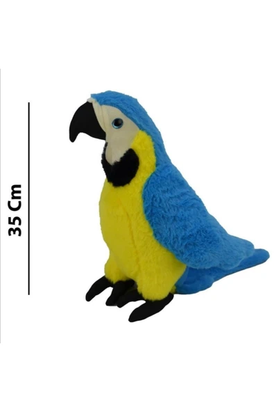Sevimli Peluş Papağan Oyun VE Uyku Arkadaşı 35 cm ürün görseli 1