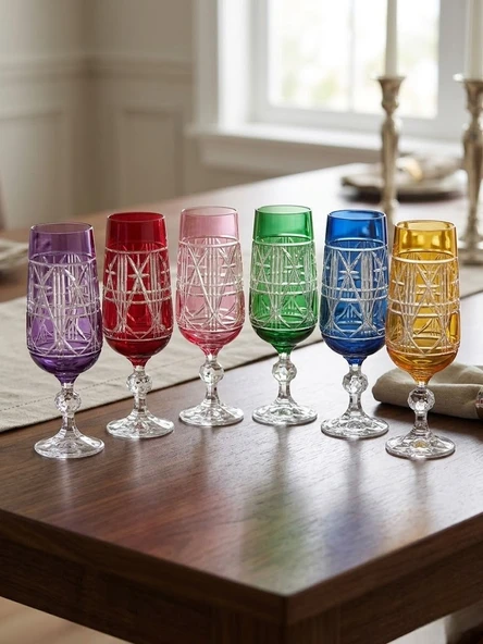 Bohemia Kristal Bardak 180 cc 6 adet ürün görseli 1