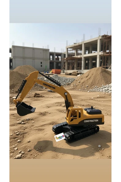Oyuncak Excavator Kepçe Sürtmeli İş Makinesi 25 Cm ürün görseli 1