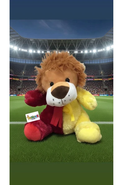 Sevimli Aslan Taraftar Peluş Oyuncak Hediyelik Uyku Arkadaşı 30 Cm ürün görseli 1