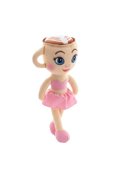 Sevimli Peluş Fincan Balerin Bebek Uyku Arkadaşı 30 cm ürün görseli 1