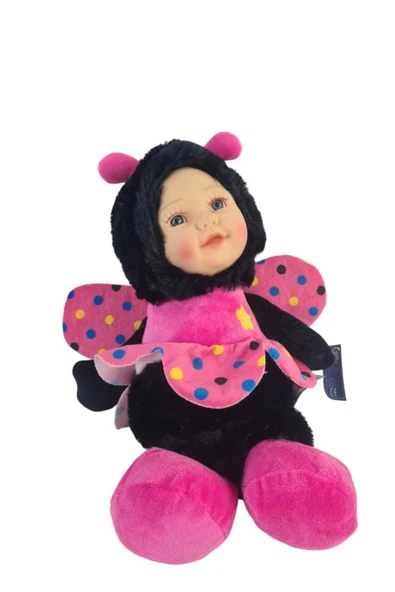 Sevimli Bebek Yüzlü Arı Peluş Oyuncak Uyku Arkadaşı 35 cm ürün görseli 1