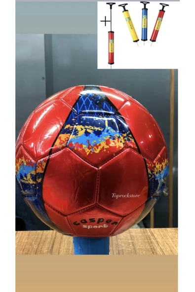 Parlak Dikişli Futbol Topu 5 Numara ve Şişirme Pompası ürün görseli 1