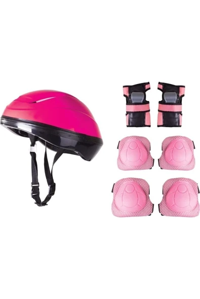 Çocuk Kask Dizlik Dirseklik Koruyucu Set 7 Parça ürün görseli 1