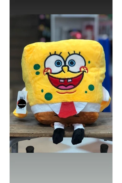 Sünger Bob Peluş Büyük Boy 35 Cm Organic Kumaş ürün görseli 1