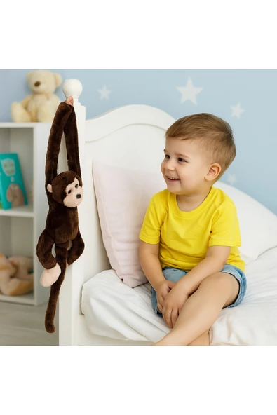 30 cm Orta Boy Peluş Sesli Maymun ürün görseli 1