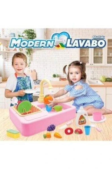 Modern Lavabo Çeşmeli Mutfak Set ürün görseli 1