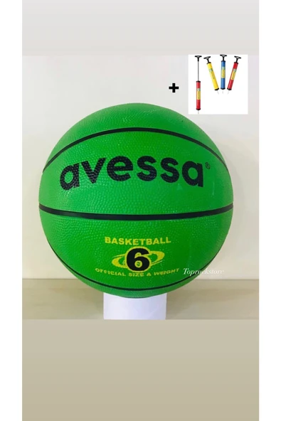 Kauçuk Basketbol Topu 6 Numara + Pompa Hediyeli ürün görseli 1