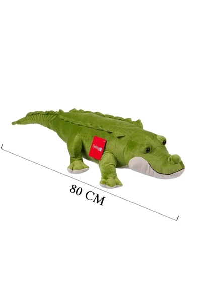 Yeşil Timsah Peluş Oyuncak 80 Cm - Resim 2