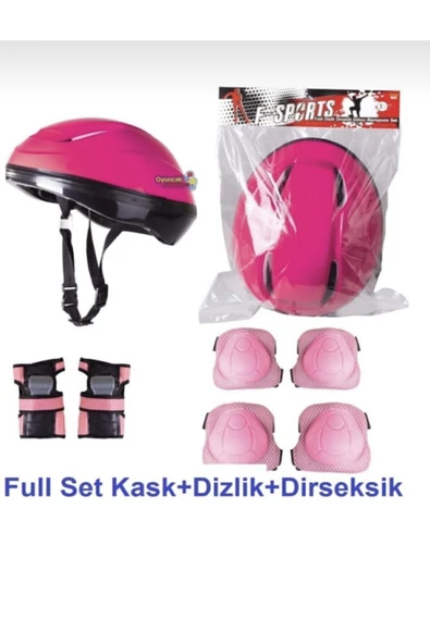 Çocuk Kask Dizlik Dirseklik Koruyucu Set 7 Parça ürün görseli 1