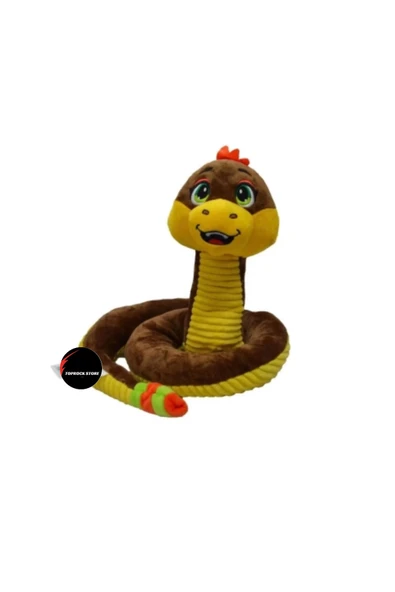 Sevimli Yılan Peluş Oyuncak Yastık Boyunluk 35 cm ürün görseli 1