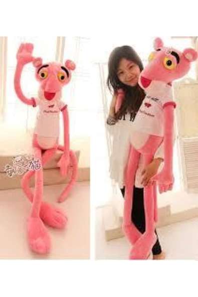 Uyku Arkadaşım Pembe Panter Peluş 100 cm ürün görseli 1